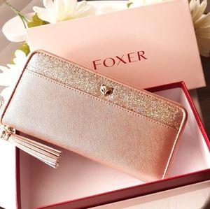 Rose Pink Glitter Wallet / Wristlet